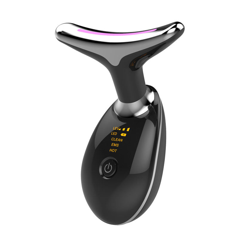 Color light lifting neck beauty instrument neck massager to remove neck lines charging vibration heat compress light lines beauty instrument